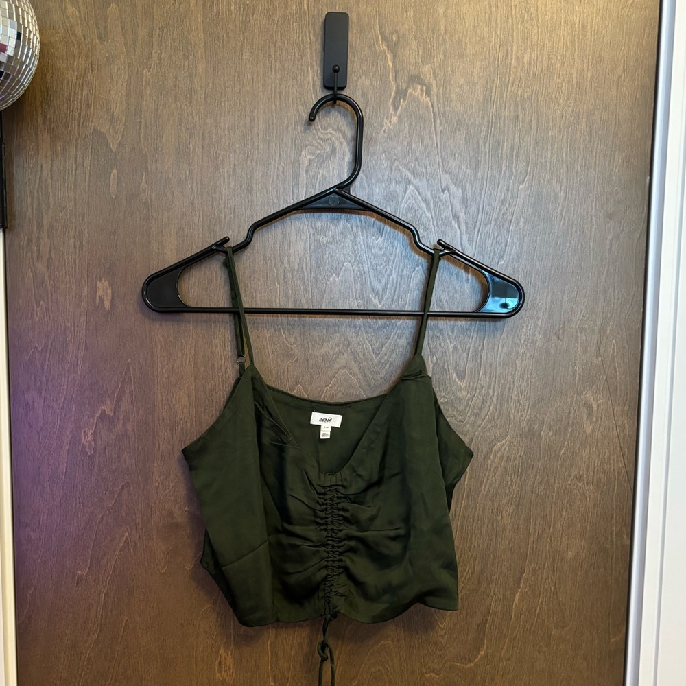 ARIE olive green tank top